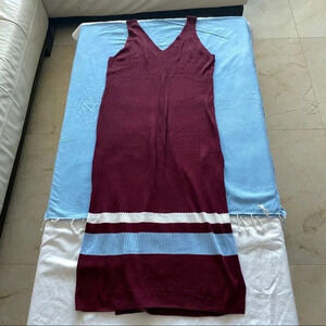 Dress maxi H&M sleeveless L burgundy
